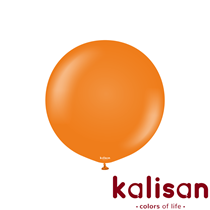 Kalisan Standard 24" Orange Latex Balloons 2pk
