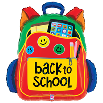 Back To School Backpack 25" Large Shape Foil Balloon