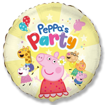 Peppa Pig Party 18" Round Foil Balloon