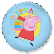 Peppa Pig Blue 18" Round Foil Balloon