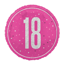 Pink Glitz 18th Birthday Prismatic 18" Foil Balloon