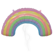 Holographic Pastel Rainbow 33" Foil Balloon