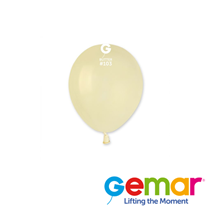 Gemar Standard Butter 5" Latex Balloons 50pk