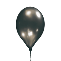 Satin Black 11" Latex Balloons 8pk