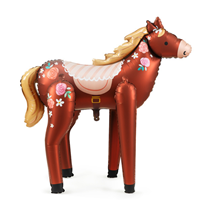 Standing Brown Horse Large Foil Balloon