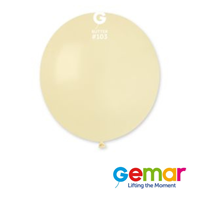 Gemar Standard Butter 19" Latex Balloons 25pk