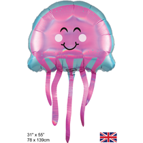Iridescent Jellyfish 31" Large Foil Balloon