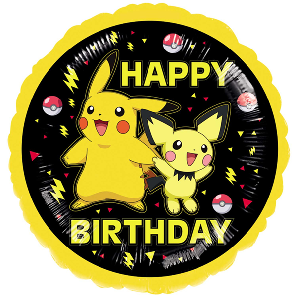 Pokemon GO Pikachu 17 Piece Balloon Bouquet Party Decoration Happy Birthday