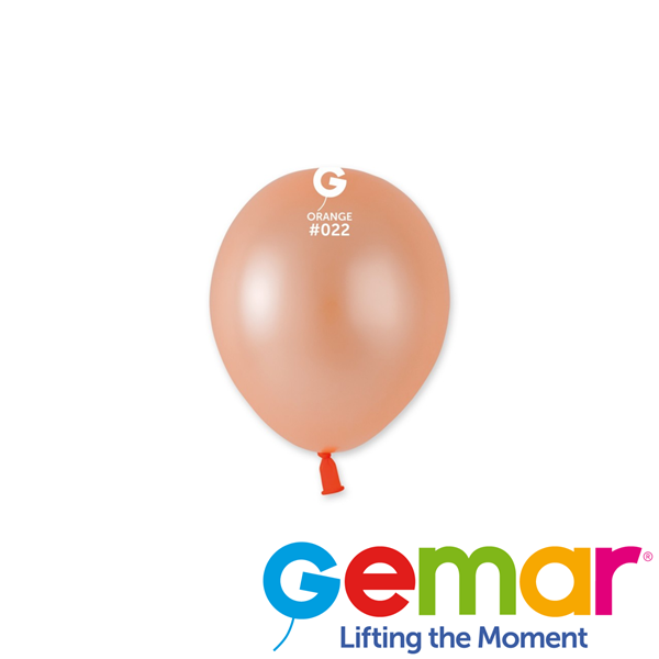 Gemar 5 Neon Orange Latex Balloons 50pk