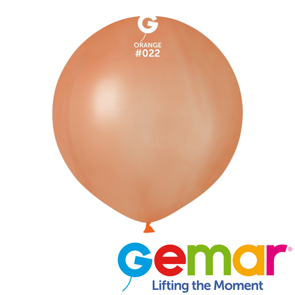 Gemar Neon Orange 19" Latex Balloons 25pk