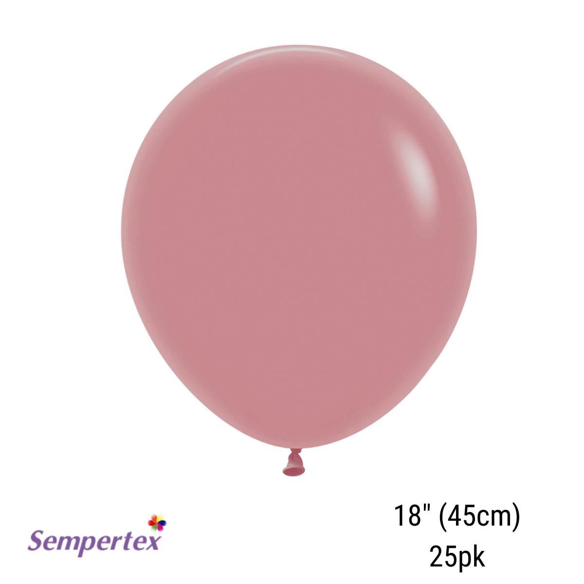 Sempertex Rosewood 18 Latex Balloons 25pk